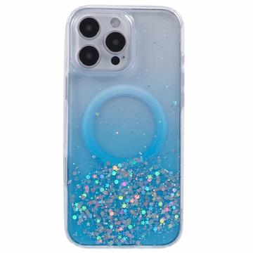 iPhone 16 Pro Max Sparkle Glow MagSafe Cover - Blå