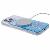 iPhone 16 Pro Max Sparkle Glow MagSafe Cover - Blå