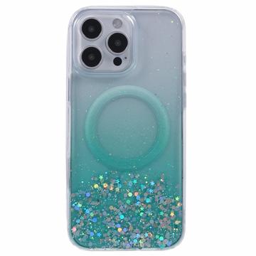 iPhone 16 Pro Max Sparkle Glow MagSafe Cover - grøn
