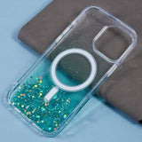 iPhone 16 Pro Max Sparkle Glow MagSafe Cover - grøn