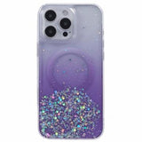 iPhone 16 Pro Max Sparkle Glow MagSafe Cover - lilla