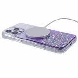 iPhone 16 Pro Max Sparkle Glow MagSafe Cover - lilla