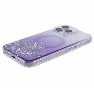 iPhone 16 Pro Max Sparkle Glow MagSafe Cover - lilla
