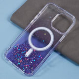 iPhone 16 Pro Max Sparkle Glow MagSafe Cover - lilla