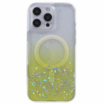 iPhone 16 Pro Max Sparkle Glow MagSafe Cover - gul