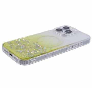 iPhone 16 Pro Max Sparkle Glow MagSafe Cover - gul