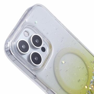 iPhone 16 Pro Max Sparkle Glow MagSafe Cover - gul