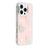 iPhone 16 Pro Max Funklende Kærlighed og Perle Hybrid Cover - Pink