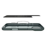 iPhone 16 Pro Max Spigen Thin Fit Mag MagSafe Cover - Afgrund grøn