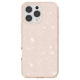 iPhone 16 Pro Max Stylish Glitter Series Hybrid Cover - Guld