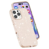 iPhone 16 Pro Max Stylish Glitter Series Hybrid Cover - Guld