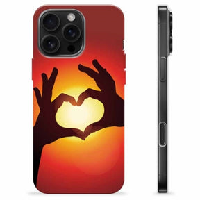 iPhone 16 Pro Max TPU Cover - Hjertesilhuet