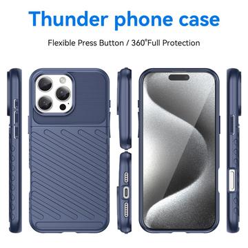 iPhone 16 Pro Max Thunder Series TPU Cover - Blå