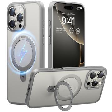 iPhone 16 Pro Max Torras Guardian Ostand MagSafe Cover - Titanium grå