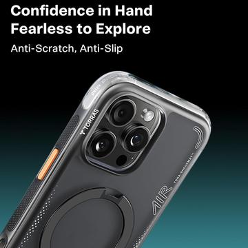 iPhone 16 Pro Max Torras Ostand Q3 Air MagSafe cover - Sort