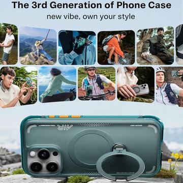 iPhone 16 Pro Max Torras Ostand Q3 Air MagSafe cover - Grøn
