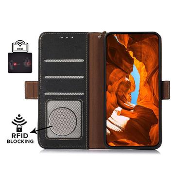 iPhone 16 Pro Max Læderpung med RFID - Sort