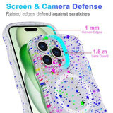 iPhone 16 Pro Max Wave-Edge Laser Glitter MagSafe Cover - stjerne