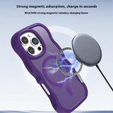 iPhone 16 Pro Max Bølgekant magnetisk hybrid cover - lilla