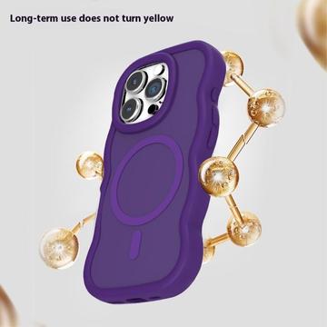 iPhone 16 Pro Max Bølgekant magnetisk hybrid cover - lilla