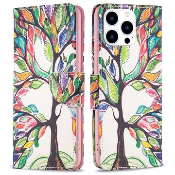iPhone 16 Pro Max Wonder Series Pung - Farverige Træ
