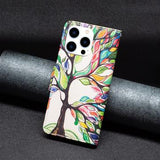 iPhone 16 Pro Max Wonder Series Pung - Farverige Træ