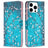 iPhone 16 Pro Max Wonder Series Pung - Hvid Blomster
