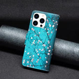 iPhone 16 Pro Max Wonder Series Pung - Hvid Blomster