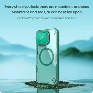 iPhone 16 Pro Nillkin IceBlade Prop Magnetisk Cover - MagSafe-kompatibel, skydelåg til linse - Grøn