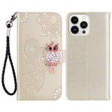 iPhone 16 Pro Ugle Rhinsten Pung - Guld