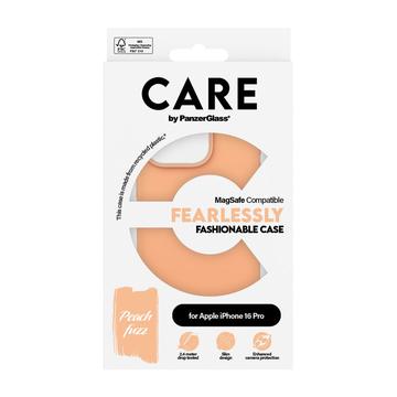 iPhone 16 Pro PanzerGlass Care Fearlessly Fashionable Cover - MagSafe-kompatibel - Fersken