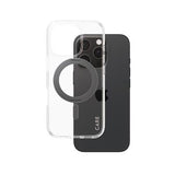 iPhone 16 Pro PanzerGlass Care Kickstand Cover - MagSafe-kompatibel - Klar / Sort