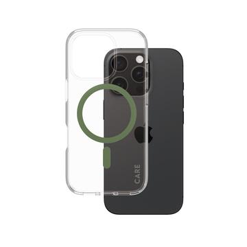 iPhone 16 Pro PanzerGlass Care Transparent Urban Combat Cover- MagSafe-kompatibel - Grøn