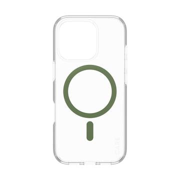 iPhone 16 Pro PanzerGlass Care Transparent Urban Combat Cover- MagSafe-kompatibel - Grøn
