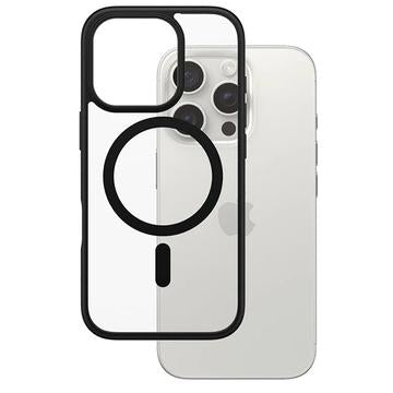 iPhone 16 Pro PanzerGlass HardCase MagSafe-kompatibel Cover - sort / gennemsigtig