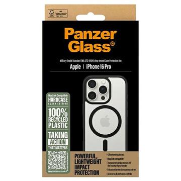 iPhone 16 Pro PanzerGlass HardCase MagSafe-kompatibel Cover - sort / gennemsigtig