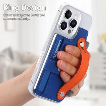 iPhone 16 Pro plastiketui CY1 - kortplads, armbånd, støtte - mørkeblå
