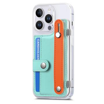 iPhone 16 Pro plastiketui CY1 - kortplads, armbånd, støtte - Mintgrøn