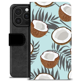 iPhone 16 Pro Premium Flip Cover med Pung - Kokosnød