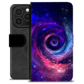 iPhone 16 Pro Premium Flip Cover med Pung - Galakse