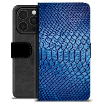 iPhone 16 Pro Premium Flip Cover med Pung - Læder