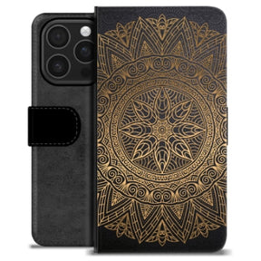 iPhone 16 Pro Premium Flip Cover med Pung - Mandala