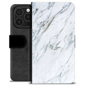 iPhone 16 Pro Premium Flip Cover med Pung - Marmor