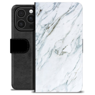iPhone 16 Pro Premium Flip Cover med Pung - Marmor