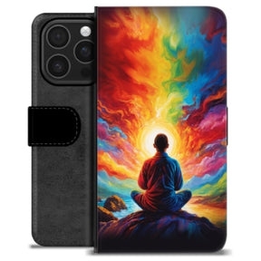 iPhone 16 Pro Premium Flip Cover med Pung - Meditation