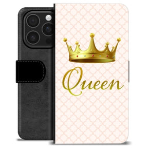 iPhone 16 Pro Premium Flip Cover med Pung - Dronning