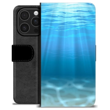 iPhone 16 Pro Premium Flip Cover med Pung - Hav
