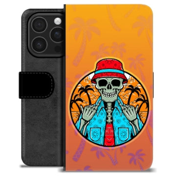 iPhone 16 Pro Premium Flip Cover med Pung - Skelet Sommer