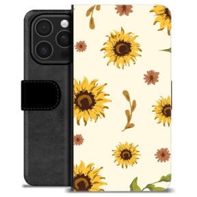 iPhone 16 Pro Premium Flip Cover med Pung - Solsikke