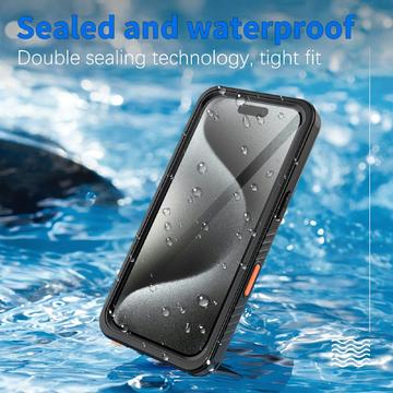 iPhone 16 Pro Redpepper FS IP68 Vandtæt Cover - Sort